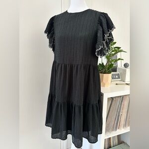Who What Wear Mexican Style Ruffle Dress
